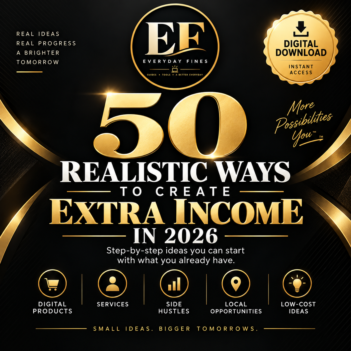 50 Realistic Ways to Create Extra Income in 2026