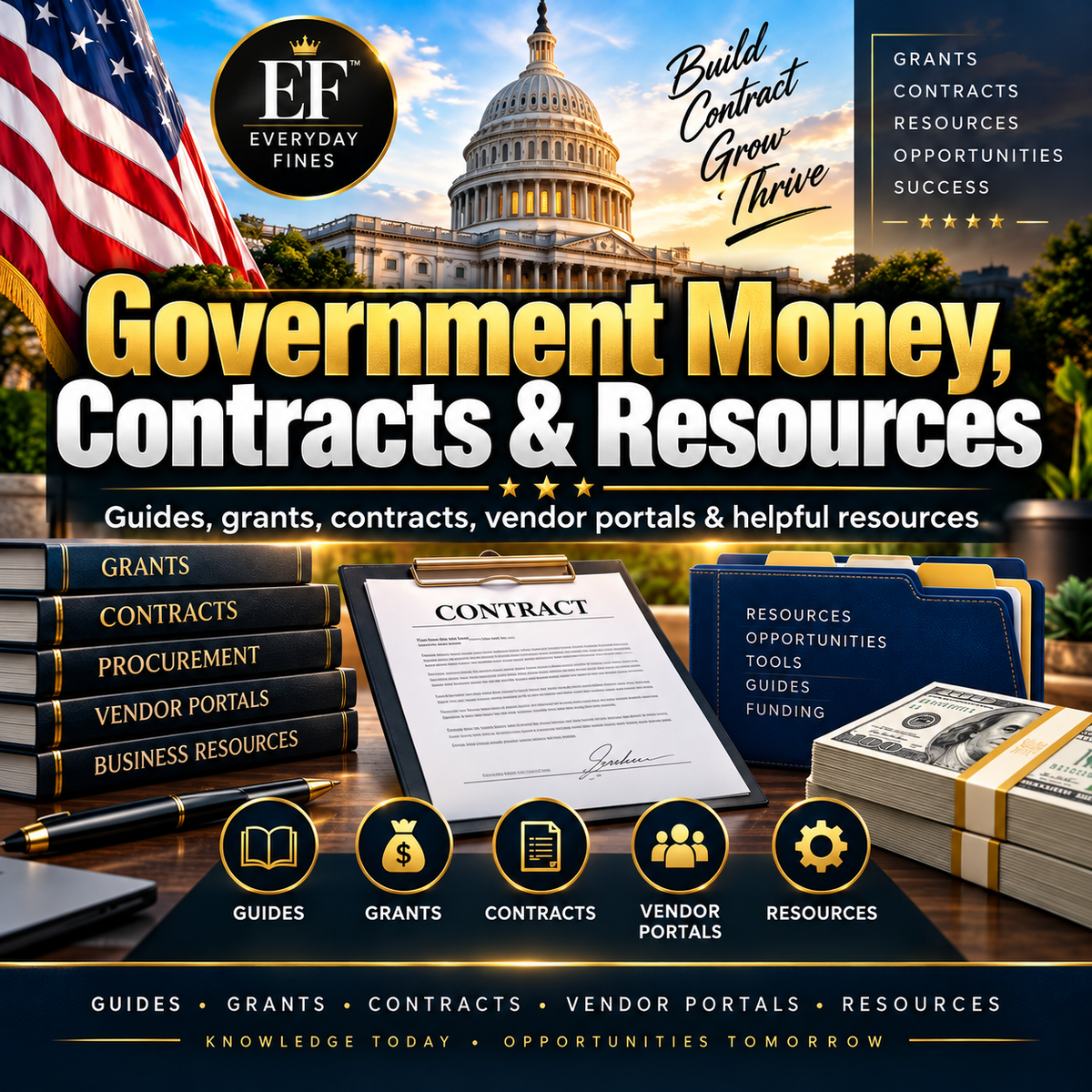 Government Money, Contracts & Resources — Complete 4-Guide Bundle