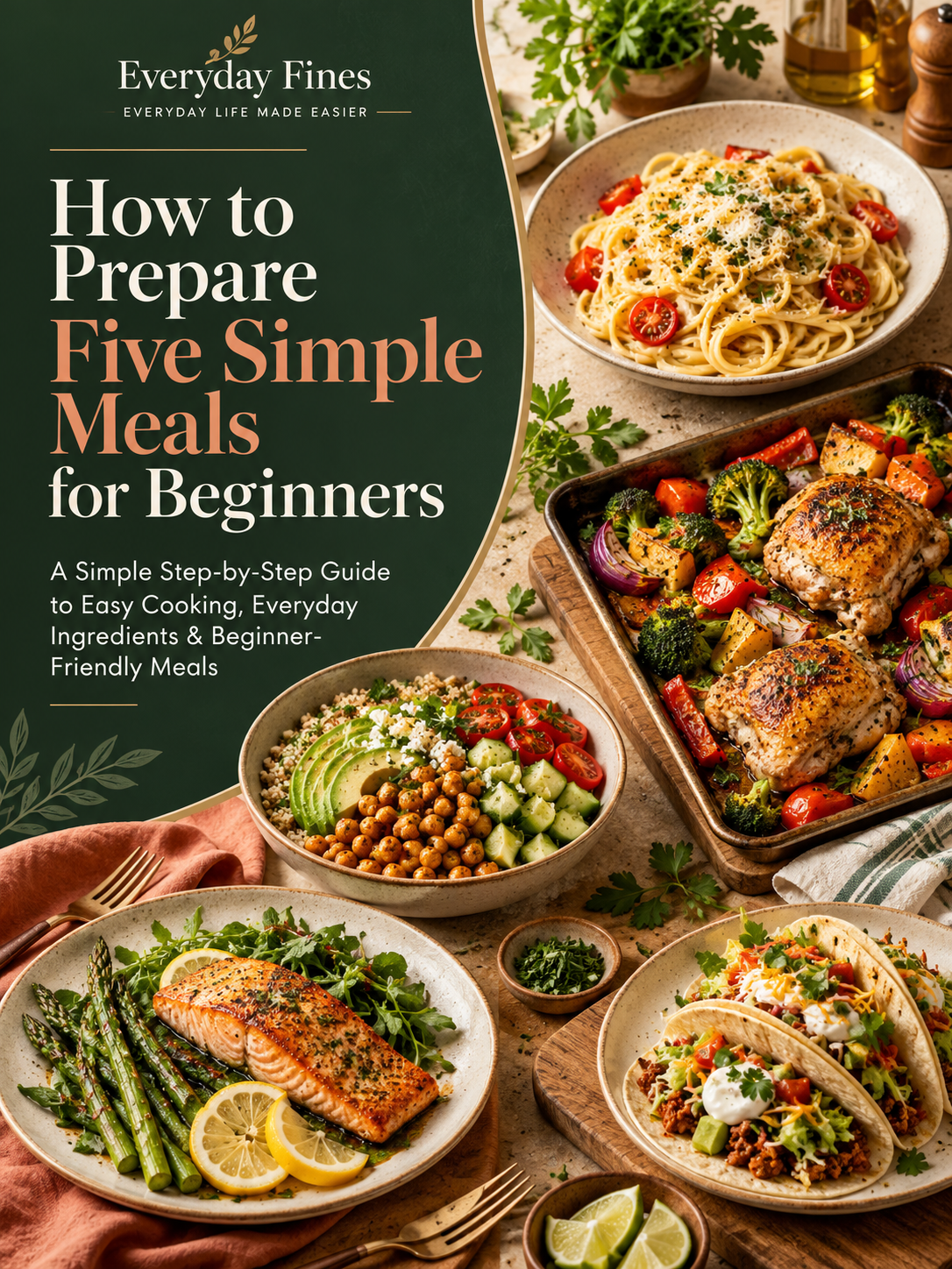 How to Prepare Five Simple Meals for Beginners