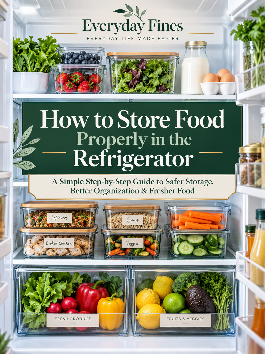 How to Store Food Properly in the Refrigerator